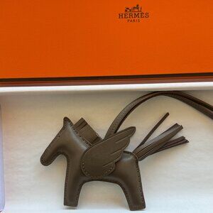 Hermes Rodeo Pegase Pegasus PM Etoupe bag charm for birkin kelly